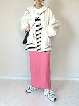 「andme（アンドミー）のアイテム」を使った、haru さん（レディース・162cm）の春コーディネート