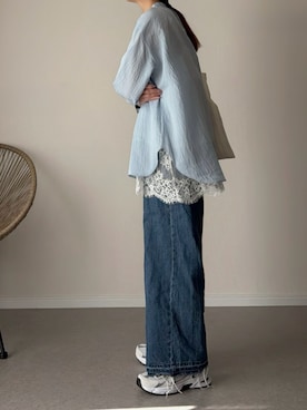 「GLOBAL WORK（グローバルワーク）のアイテム（トップス）」を使った、haru さん（レディース・162cm）の春コーディネート