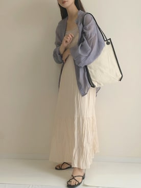 「Wefst（ウェスト）のアイテム」を使った、haru さん（レディース・162cm）の夏コーディネート