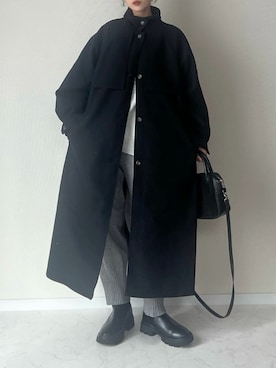 「アイテム（スウェット）」を使った、haru さん（レディース・162cm）の冬コーディネート