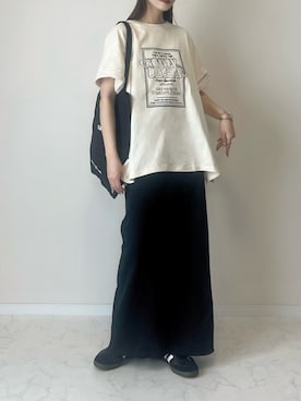 「Java（ジャバ）のアイテム（Tシャツ/カットソー）」を使った、haru さん（レディース・162cm）の夏コーディネート