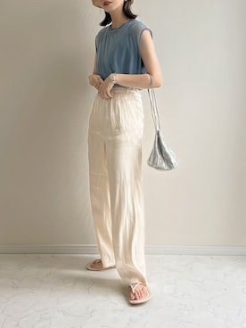 「I_am（アイアム）のアイテム」を使った、haru さん（レディース・162cm）の夏コーディネート