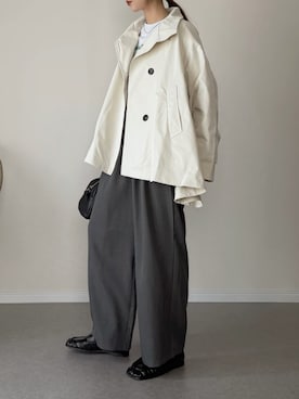 「un/neu（アンノイ）のアイテム」を使った、haru さん（レディース・162cm）の春コーディネート