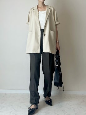 「THE YOn（ザヨン）のアイテム」を使った、haru さん（レディース・162cm）の春コーディネート