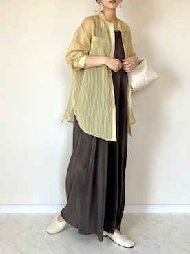 「classicalelf（クラシカルエルフ）のアイテム（オールインワン・サロペット）」を使った、haru さん（レディース・162cm）の春コーディネート