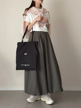 「Honeys（ハニーズ）のアイテム（トップス）」を使った、haru さん（レディース・162cm）の春コーディネート