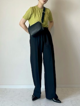 「NOAHL（ノアル）のアイテム（トップス）」を使った、haru さん（レディース・162cm）の夏コーディネート