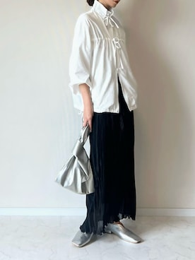 「アイテム（ブルゾン）」を使った、haru さん（レディース・162cm）の秋コーディネート
