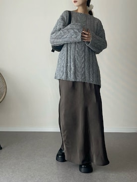 「アイテム（シュシュ）」を使った、haru さん（レディース・162cm）の夏コーディネート