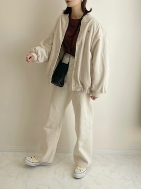 「classicalelf（クラシカルエルフ）のアイテム（ブルゾン）」を使った、haru さん（レディース・162cm）の秋コーディネート