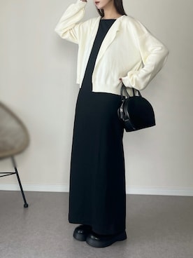 「アイテム（スリッポン）」を使った、haru さん（レディース・162cm）の冬コーディネート