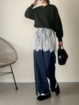 「 hellam（へラム）のアイテム」を使った、haru さん（レディース・162cm）の秋コーディネート