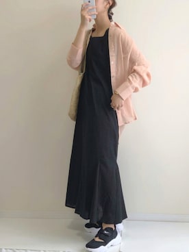 「TRIANGLE PALETTE（トライアングルパレット）のアイテム（ワンピース/ドレス）」を使った、haru さん（レディース・162cm）の夏コーディネート