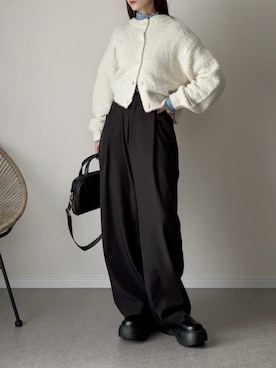 「しまむら（シマムラ）のアイテム」を使った、haru さん（レディース・162cm）の春コーディネート