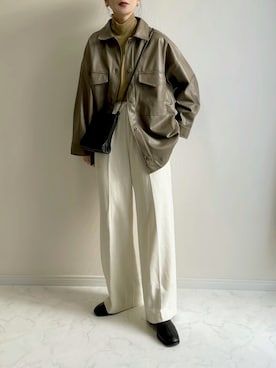 「select MOCA（セレクトモカ）のアイテム（その他アウター）」を使った、haru さん（レディース・162cm）の冬コーディネート