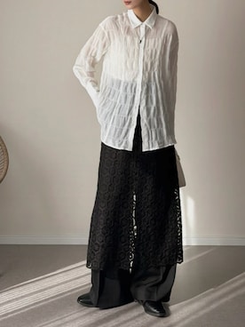 「しまむら（シマムラ）のアイテム」を使った、haru さん（レディース・162cm）の春コーディネート