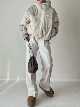 「アイテム（ブルゾン）」を使った、haru さん（レディース・162cm）の秋コーディネート