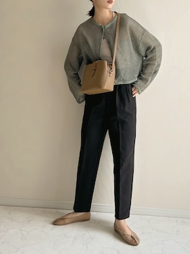 「Samansa Mos2 blue（サマンサモスモスブルー）のアイテム（パンツ）」を使った、haru さん（レディース・162cm）の春コーディネート