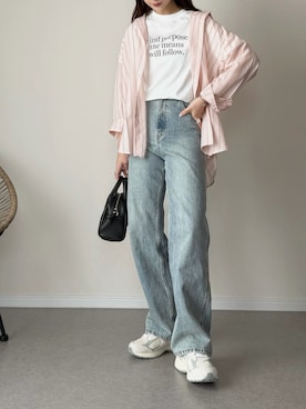 「Honeys（ハニーズ）のアイテム」を使った、haru さん（レディース・162cm）の春コーディネート