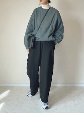 「アイテム（スウェット）」を使った、haru さん（レディース・162cm）の春コーディネート