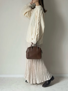 「アイテム（スカート）」を使った、haru さん（レディース・162cm）の秋コーディネート