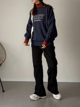 「DISCOAT（ディスコート）のアイテム」を使った、haru さん（レディース・162cm）の冬コーディネート