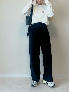 「NIKE（ナイキ）のアイテム」を使った、haru さん（レディース・162cm）の秋コーディネート