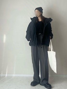 「アイテム（ダウンジャケット/コート）」を使った、haru さん（レディース・162cm）の秋コーディネート
