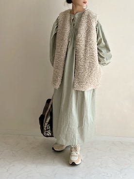 「厚底スニーカー」｜「アイテム（その他アウター）」を使った、haru さん（レディース・162cm）の春コーディネート