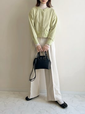 「4youstory（フォーユーストーリー）のアイテム」を使った、haru さん（レディース・162cm）の春コーディネート