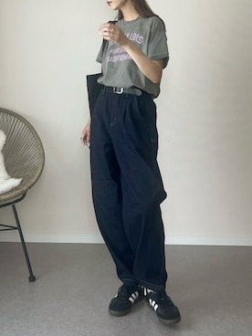 「アイテム（トートバッグ）」を使った、haru さん（レディース・162cm）の夏コーディネート