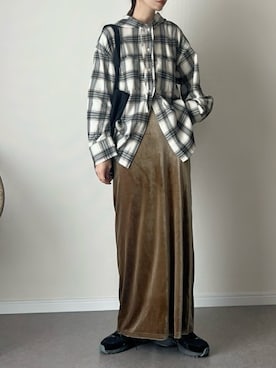「アイテム（スカート）」を使った、haru さん（レディース・162cm）の夏コーディネート