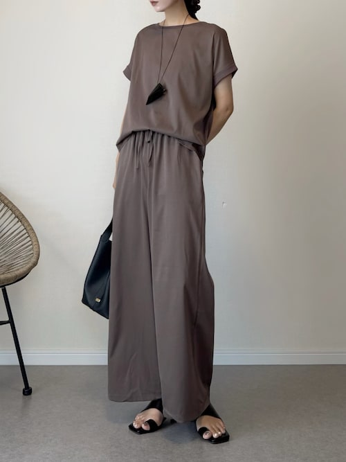 「lesperance(レスぺランス)のフレンチスリーブセットアップ(セットアップ)」を使った、haru さん(レディース・162cm)の夏コーディネート
