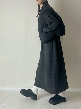 「オトナカジュアル」｜「アイテム（ワンピース/ドレス）」を使った、haru さん（レディース・162cm）の冬コーディネート