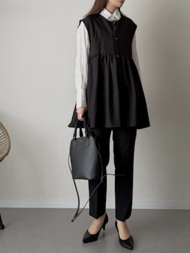 「アイテム（フォーマルスーツ/小物）」を使った、haru さん（レディース・162cm）の冬コーディネート