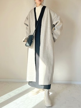 「classicalelf（クラシカルエルフ）のアイテム（ジャンパースカート）」を使った、haru さん（レディース・162cm）の冬コーディネート