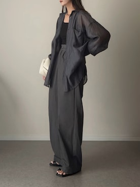 「select MOCA by son（セレクトモカバイソン）のアイテム」を使った、haru さん（レディース・162cm）の夏コーディネート