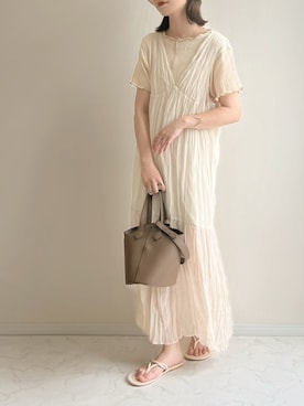 「Crisp（クリスプ）のアイテム」を使った、haru さん（レディース・162cm）の夏コーディネート