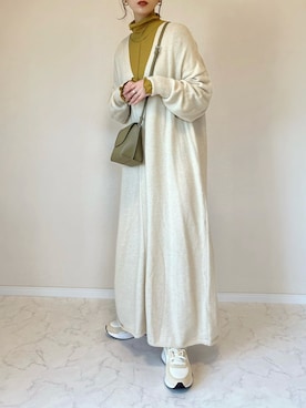 「ハイネックトップス」｜haru さん（レディース・162cm）の冬コーディネート