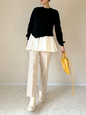 「アイテム（その他トップス）」を使った、haru さん（レディース・162cm）の冬コーディネート