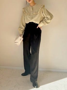 「Wefst（ウェスト）のアイテム」を使った、haru さん（レディース・162cm）の冬コーディネート