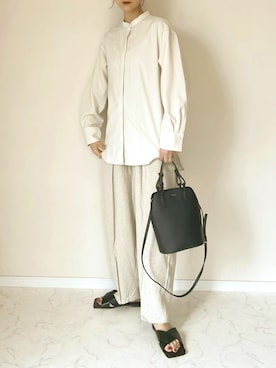 「DHOLIC（ディーホリック）のアイテム（サンダル）」を使った、haru さん（レディース・162cm）の春コーディネート