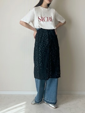 「アイテム（スカート）」を使った、haru さん（レディース・162cm）の春コーディネート