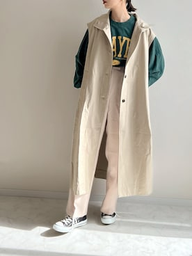 「NOMINE（ノミネ）のアイテム」を使った、haru さん（レディース・162cm）の春コーディネート