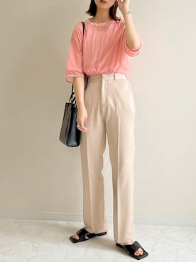 「Bermosa（ベルモサ）のアイテム」を使った、haru さん（レディース・162cm）の春コーディネート