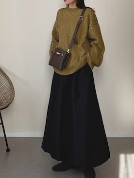 「アイテム（スカート）」を使った、haru さん（レディース・162cm）の春コーディネート