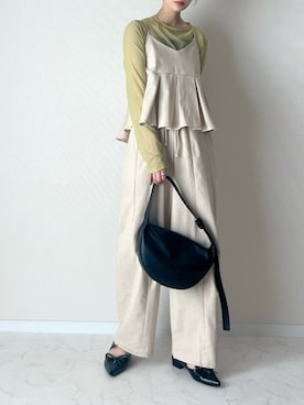 「アイテム（セットアップ）」を使った、haru さん（レディース・162cm）の夏コーディネート