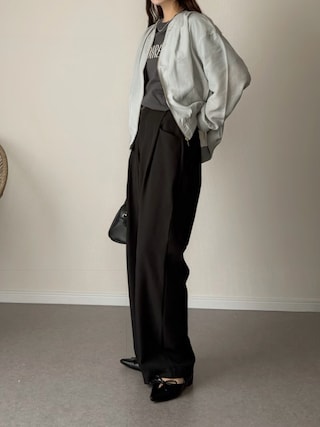 「deux amour（ドゥーザムール）のミニボストンバック（ボストンバッグ）」を使った、haru さん（レディース・162cm）の春コーディネート