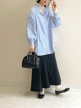 「アイテム（シャツ/ブラウス）」を使った、haru さん（レディース・162cm）の春コーディネート