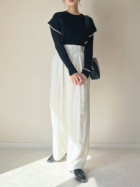 「&. NOSTALGIA（アンドドットノスタルジア）のアイテム」を使った、haru さん（レディース・162cm）の秋コーディネート